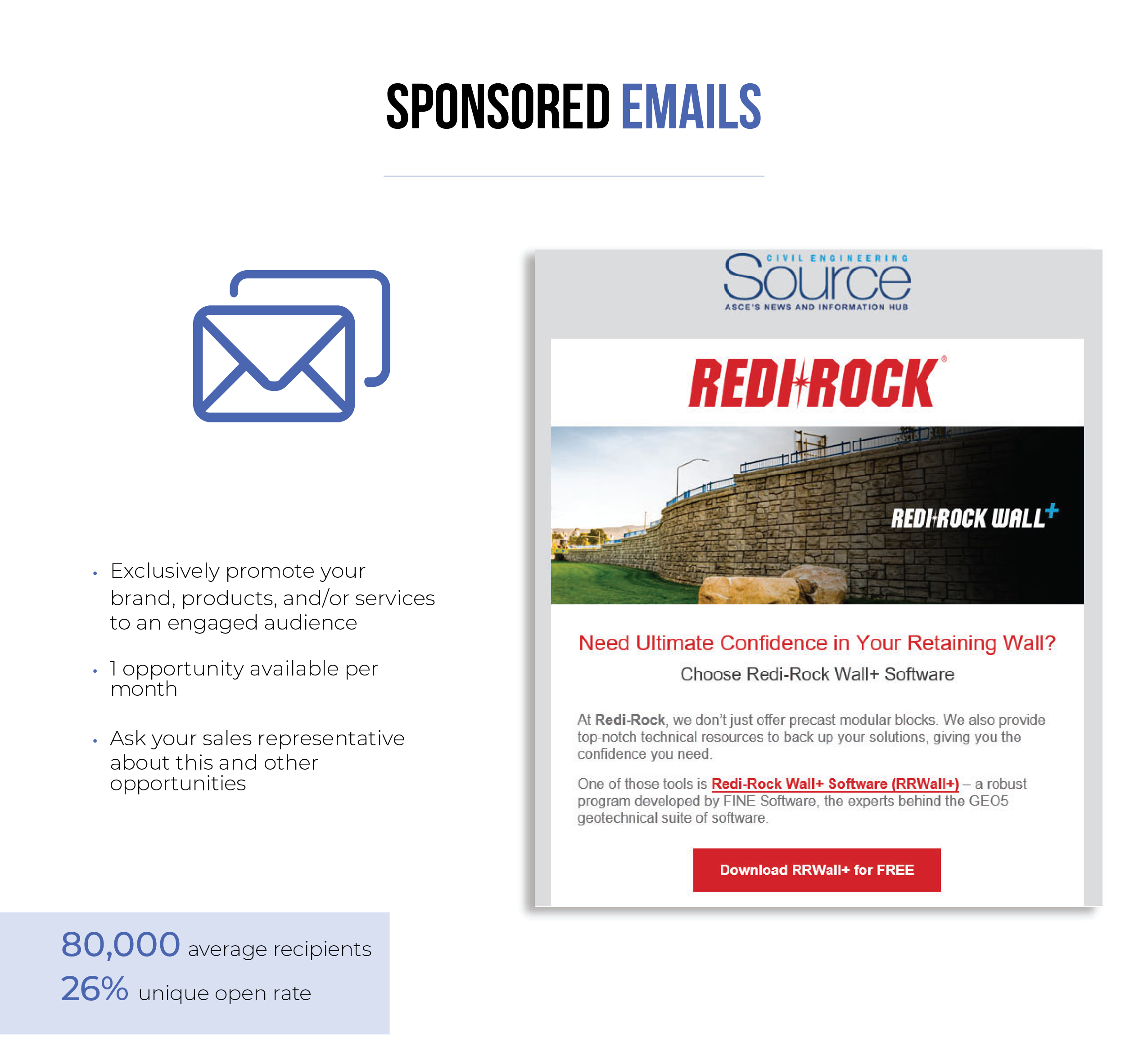 Sponsored emails